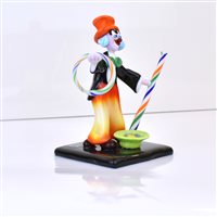 Bildhauerkunst Gioiellerie Claudia  Collezione Prestige in Glas PAGLIACCIO CIRCO - PAGLIACCIO CIRCO